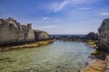 The amazing natural pools of Marina Serra, in Puglia, Salento, Tricase Royalty Free Stock Photo