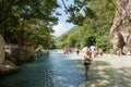 August 19th 2023 - Parga, Greece - Amazing natural scenery in the canyon of Acheron river