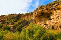 Amazing nature landscape view of Hell and Heaven Cave. There`s small cave on bottom. It`s one of deepest sinkholes in Turkey