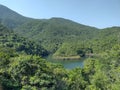 Amazing nature view beach irrigation Resorvoir in Hong Kong Tai tam country park waterworks Heritage trail