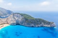 Amazing Navagio Beach in Zakynthos Island, Greece