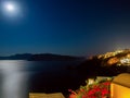 Amazing night Santorini island view. Santorini, Cyclades, Greece Royalty Free Stock Photo