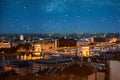 Amazing night view on Chain bridge in Budapest Royalty Free Stock Photo