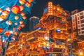 Amazing night view of the Hongyadong commercial district, Chongqing, China Royalty Free Stock Photo