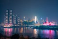 Amazing night view image of Chongqing City Skyline