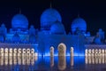 Amazing night view at Mosque, Abu Dhabi, United Arab Emirates Royalty Free Stock Photo