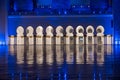 Amazing night view at Mosque, Abu Dhabi, United Arab Emirates Royalty Free Stock Photo