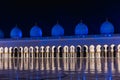 Amazing night view at Mosque, Abu Dhabi, United Arab Emirates Royalty Free Stock Photo