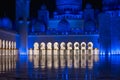 Amazing night view at Mosque, Abu Dhabi, United Arab Emirates Royalty Free Stock Photo