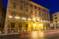 Amazing Night view of Palazzo Giustiniani in city of Rome, Italy