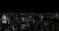 Amazing NYC panoramic night aerial view. Manhattan district. USA Royalty Free Stock Photo