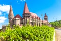 Corvinesti castle in the middle of transylvania, Hunedoara, Romania