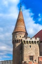 Corvinesti castle in the middle of transylvania, Hunedoara, Romania Royalty Free Stock Photo