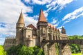 Corvinesti castle in the middle of transylvania, Hunedoara, Romania