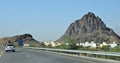 Amazing Oman highway road travel. Muscat, Oman : 21-09-2020