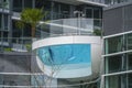 Amazing outdoor pool at a modern building in Vancouver - VANCOUVER - CANADA - APRIL 12, 2017