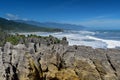 Amazing Pancake Rocks formations at Paparoa National Park in New Zealand