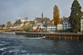 Amazing Panorama of city of Luzern and Reuss River, Switzerland