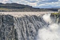 Amazing panorama at Dettifoss waterfall in Iceland