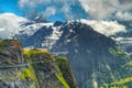 Amazing panorama and First mountain station, Grindelwald, Switzerland, Europe