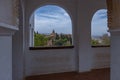 Amazing panorama of Granada city and Alhambra's Alcazaba fortress. Andalusia, Spain Royalty Free Stock Photo