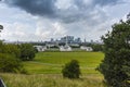 Amazing Panorama from Greenwich, London, England Royalty Free Stock Photo