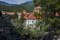 Amazing Panorama of Medieval Bachkovo Monastery Royalty Free Stock Photo