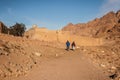 Amazing panorama of the Monastery of St. Catherine, Mount Moses, Sinai Royalty Free Stock Photo