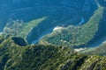 Amazing Panorama of Nestos Gorge near town of Xanthi, Greece Royalty Free Stock Photo