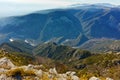 Amazing Panorama of Nestos Gorge near town of Xanthi, Greece