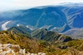 Amazing Panorama of Nestos Gorge near town of Xanthi, Greece