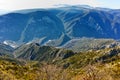 Amazing Panorama of Nestos Gorge near town of Xanthi, Greece