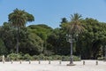 Amazing Panorama of Terrazza del Pincio in city of Rome, Italy Royalty Free Stock Photo