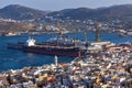 Amazing panorama to town of Ermopoli, Syros, Greece