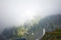 Amazing panorama of The Twin lake, The Seven Rila Lakes Royalty Free Stock Photo