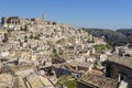 Amazing panorama view of ancient ghost town of Matera Sassi di
