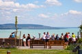 Amazing panorama view to lake Balaton