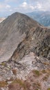Amazing panoramic landscape from Musala Peak, Rila mountain