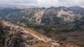 Amazing panoramic landscape from Musala Peak, Rila mountain