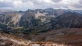 Amazing panoramic landscape from Musala Peak, Rila mountain