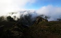 Amazing Panoramic Madeira Mountains Landscape view at Pico Arieiro Royalty Free Stock Photo