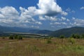 Amazing panoramic mountain vista Royalty Free Stock Photo