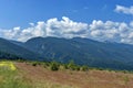 Amazing panoramic mountain vista Royalty Free Stock Photo