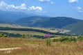 Amazing panoramic mountain vista Royalty Free Stock Photo