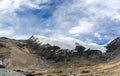 Amazing panoramic view of beautiful Karola Glacier in Tibet Royalty Free Stock Photo