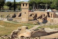 Amazing panoramic view of Circus Maximus in city of Rome, Italy Royalty Free Stock Photo