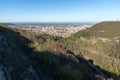 Panoramic view of city of Shumen, Bulgaria Royalty Free Stock Photo