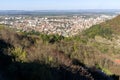 Panoramic view of city of Shumen, Bulgaria Royalty Free Stock Photo