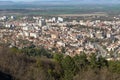 Panoramic view of city of Shumen, Bulgaria Royalty Free Stock Photo
