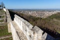 Panoramic view of city of Shumen, Bulgaria Royalty Free Stock Photo